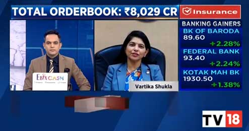 Interview of Ms. Vartika Shukla C&MD, EIL with CNBC TV18 on 10th January, 2022